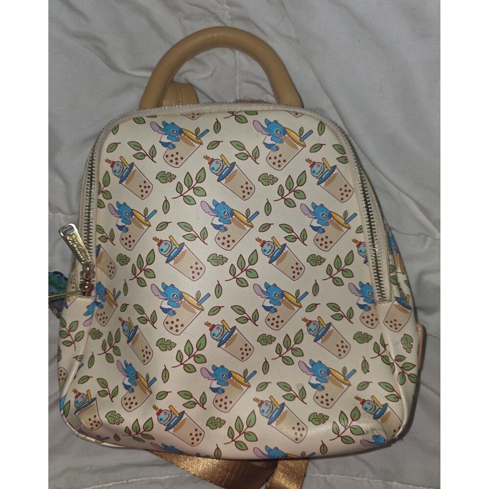 Loungefly Disney Lilo & Stitch Boba Tea mini Backpack bookbag purse bag tote!
